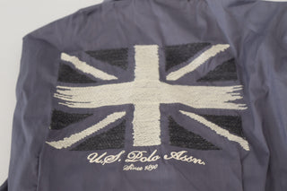 US POLO ASSN. Сив горнище с дълги ръкави с яка