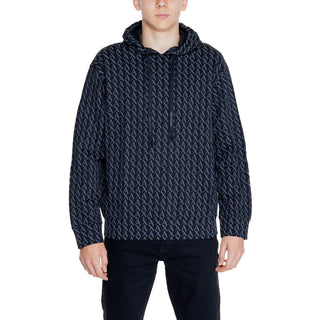 Armani Exchange Черна памучна блуза