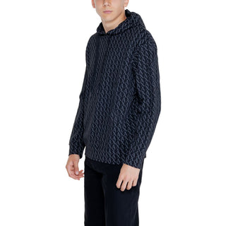Armani Exchange Черна памучна блуза