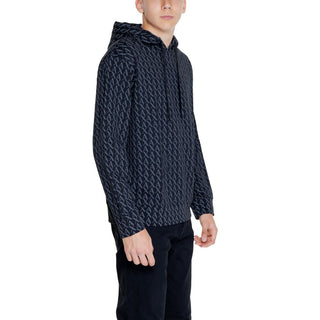 Armani Exchange Черна памучна блуза