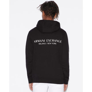 Armani Exchange Черна памучна блуза