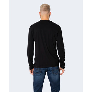 Armani Exchange Черен памук с дълъг ръкав