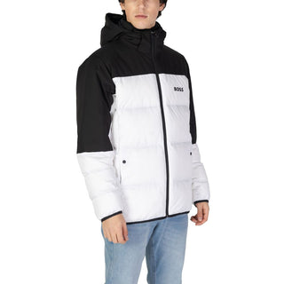 Hugo Boss White Recycled Polyester Jackets & Coat