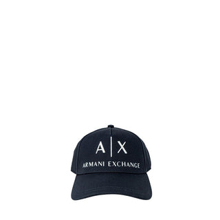 Armani Exchange Blue Cotton Caps Baseball Hat