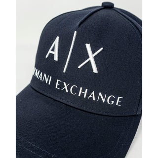 Armani Exchange Blue Cotton Caps Baseball Hat