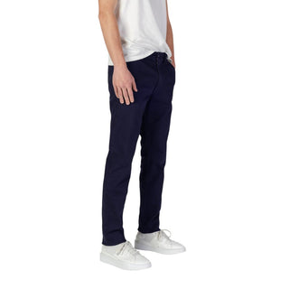 Hugo Boss Blue Cotton Skinny Pant