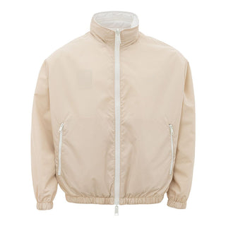 Armani Exchange Бежово яке от полиамид за модерния мъж