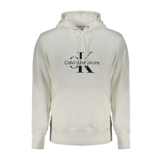 Calvin Klein White Cotton Men Sweater