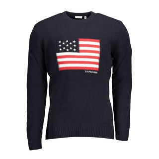 US POLO ASSN. Blue Wool Men Sweater