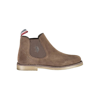 US POLO ASSN. Brown Leather Men Boot