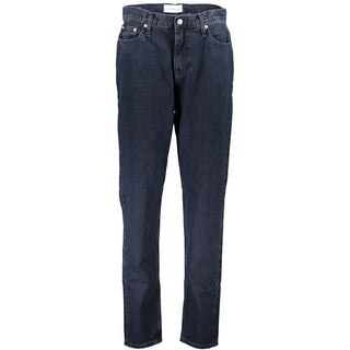 Calvin Klein Blue Recycled Cotton Women Jeans