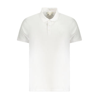 Calvin Klein White Cotton Men Polo Shirt