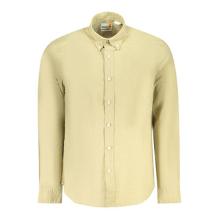 Timberland Beige Cotton Men Shirt