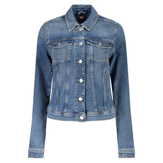 Tommy Hilfiger Blue Cotton Women Jacket