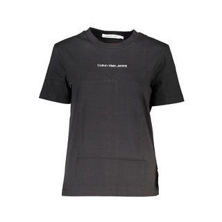Calvin Klein Black Cotton Women T-Shirt