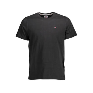 Tommy Hilfiger Black Organic Cotton Men T-Shirt