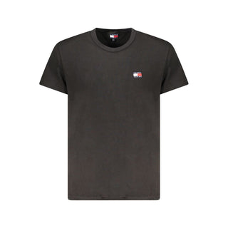 Tommy Hilfiger Black Cotton Men T-Shirt