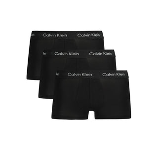 Calvin Klein Black Cotton Men Boxer