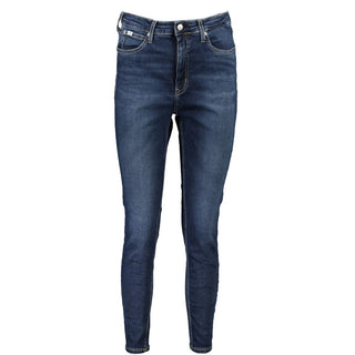 Calvin Klein Blue Cotton Women's Skinny Ankle Jean