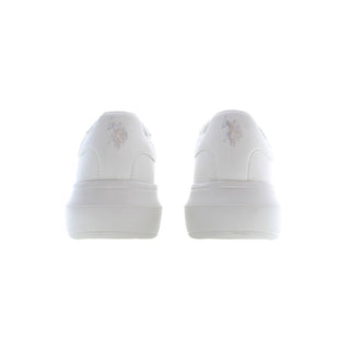 U.S. POLO ASSN. White Polyester Sneaker