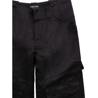 Tom Ford Black Viscose Cargo Pant
