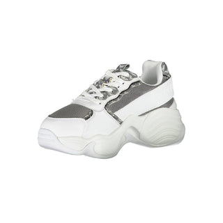 Emporio Armani White Polyester Sneaker
