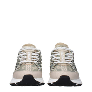 Versace Green Fabric Low Tops
