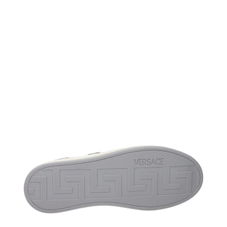 Versace White Leather Low Tops
