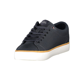 Tommy Hilfiger Blue Polyester Men Sneaker