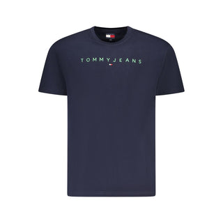 Tommy Hilfiger Blue Cotton Men T-Shirt