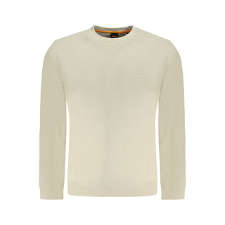 Hugo Boss Beige Cotton Men Sweater