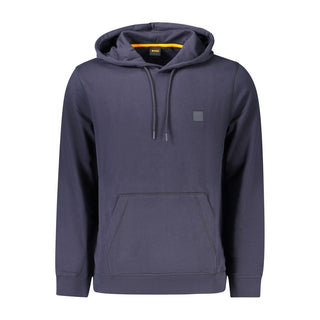 Hugo Boss Blue Cotton Men Sweater