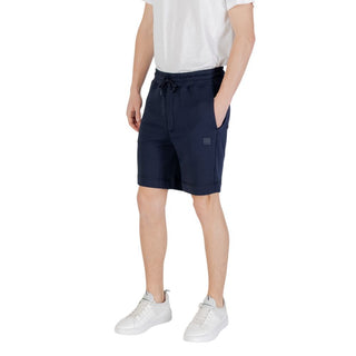 Hugo Boss Blue Cotton Bermuda