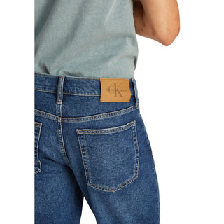 Calvin Klein Jeans Blue Cotton Bermuda