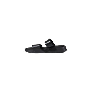 Calvin Klein Jeans Black Leather Sandal