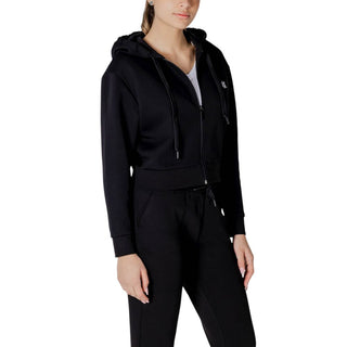 Armani Exchange Черна памучна блуза