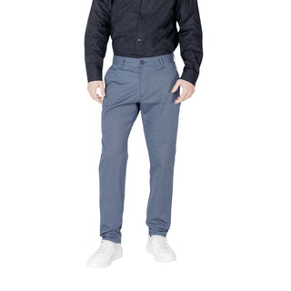 Armani Exchange Blue Cotton Skinny Pant