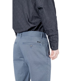 Armani Exchange Blue Cotton Skinny Pant