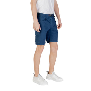 Hugo Boss Blue Cotton Bermuda