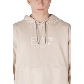 EA7 Emporio Armani Beige Cotton Hoody
