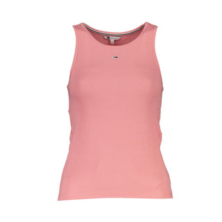 Tommy Hilfiger Pink Cotton Tank Top