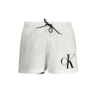 Calvin Klein White Polyester Swimwear