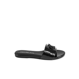 Calvin Klein Black Polyester Slippers Sandal