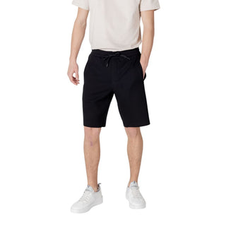 Armani Exchange Black Cotton Bermuda
