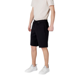 Armani Exchange Black Cotton Bermuda