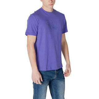 EA7 Emporio Armani Purple Cotton T-Shirt