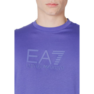EA7 Emporio Armani Purple Cotton T-Shirt