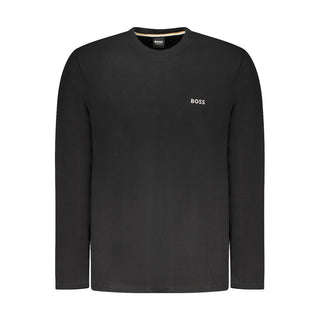 Hugo Boss Black Cotton Men Sweater